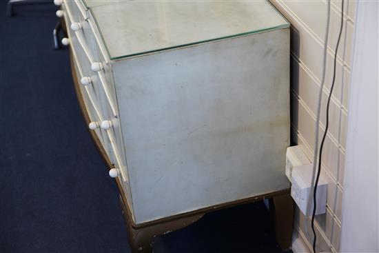 André Arbus (1903-1969) A fine and rare Art Deco serpentine commode, W.5ft D.1ft 6in. H.2ft 3in.